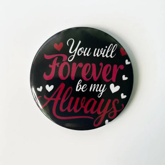 Bottle Opener Forever and Fridge Magnet for Him or Her | Personalized Photo & Logo | Unique Party Gift | 58mm Baggbay