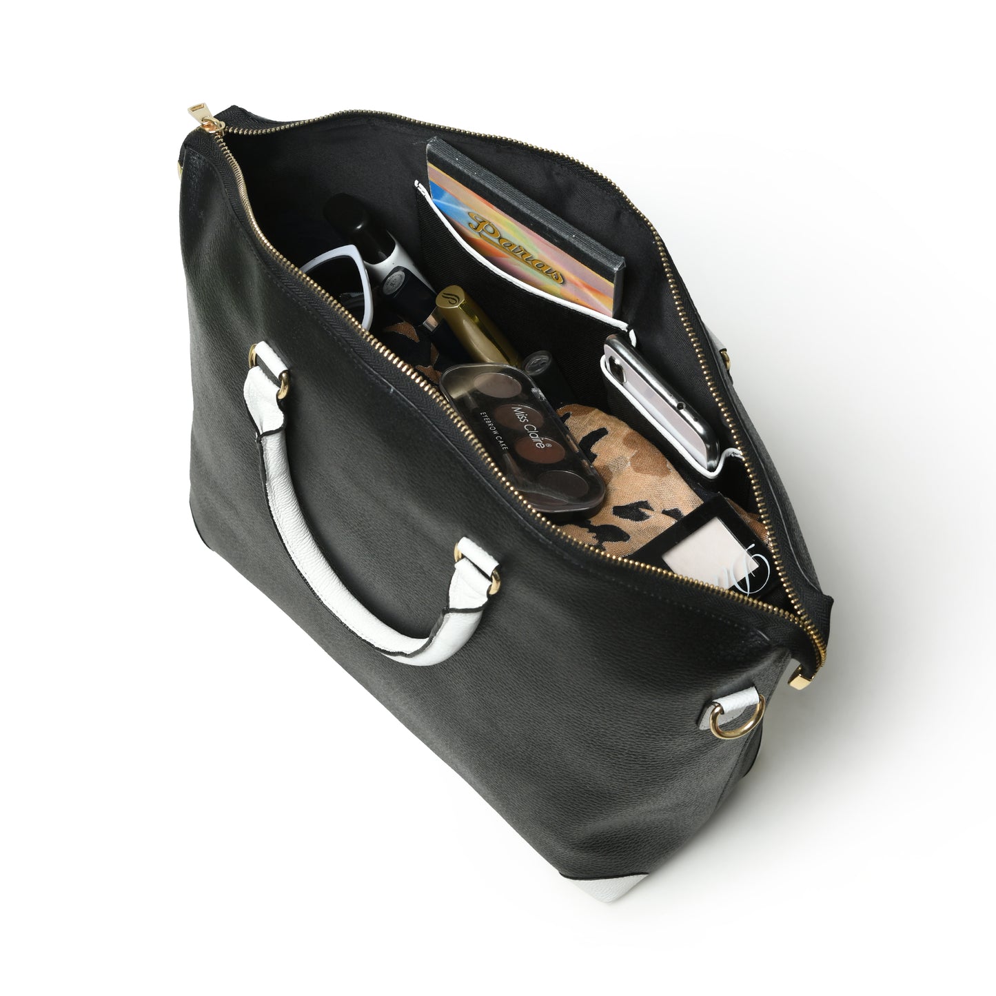 Buffalo black leather for women