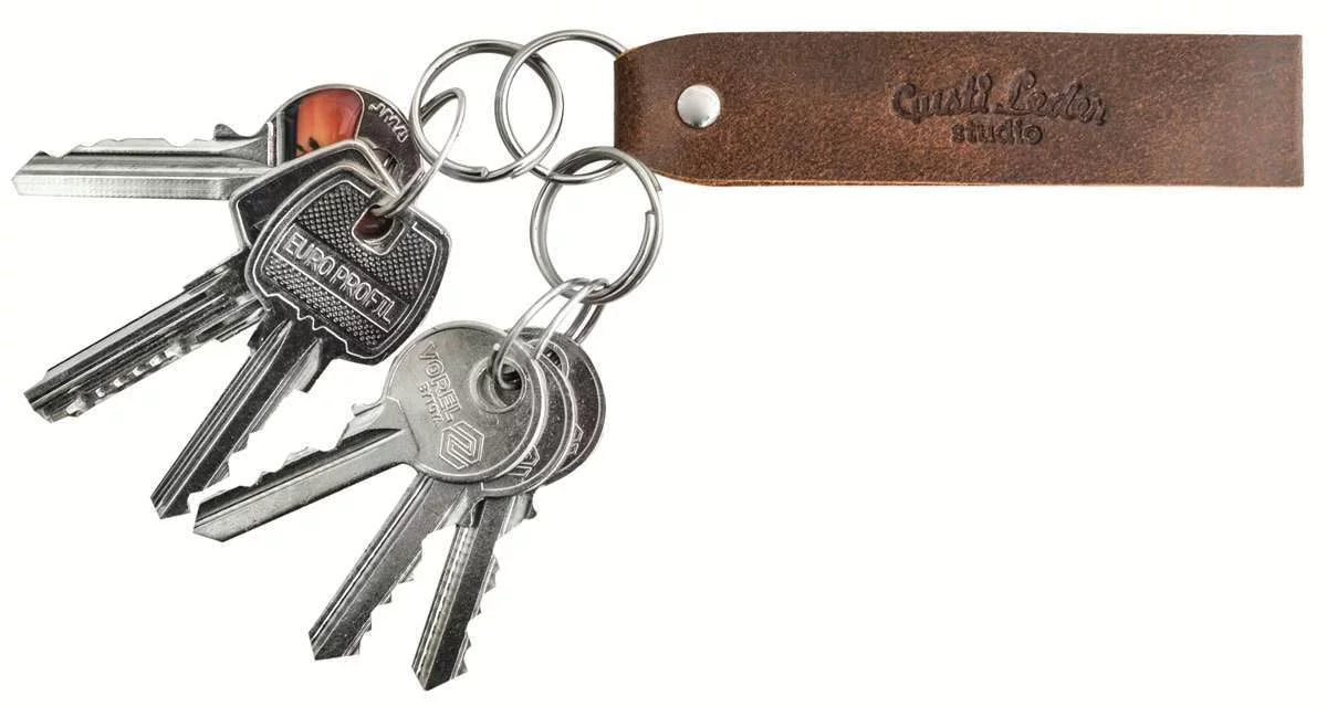 Key chain Brown Leather