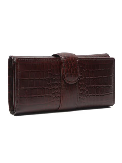 Women brown Leather Clutch