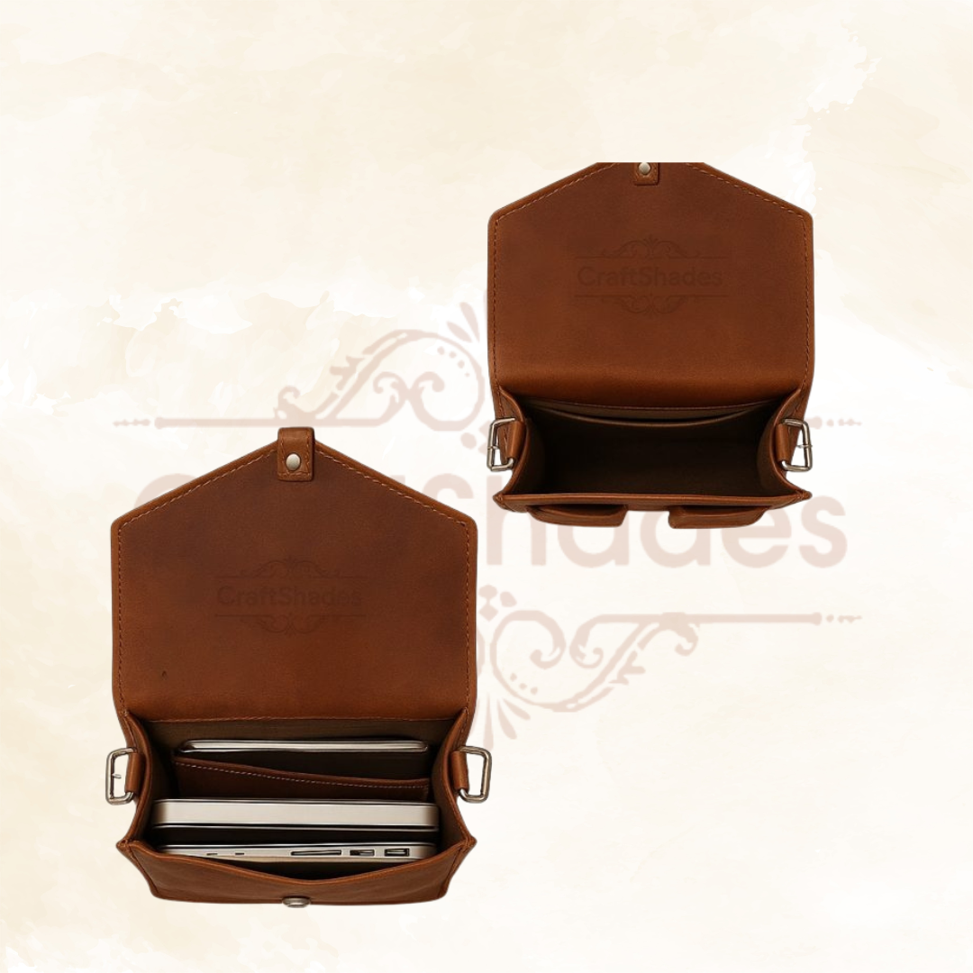 Baggbay 11 x 15 x 3 Inch 4 Pockets Dark Brown Handcrafted Leather Backpack