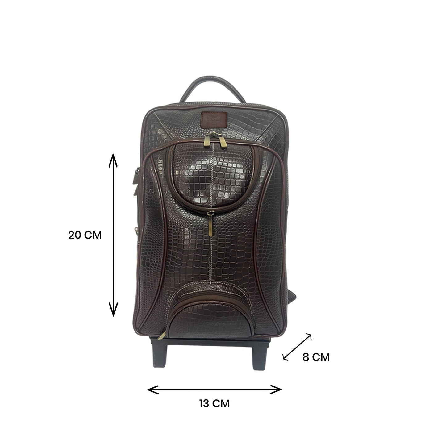 Leather Backpack For men office use with laptop compartment (Brown)