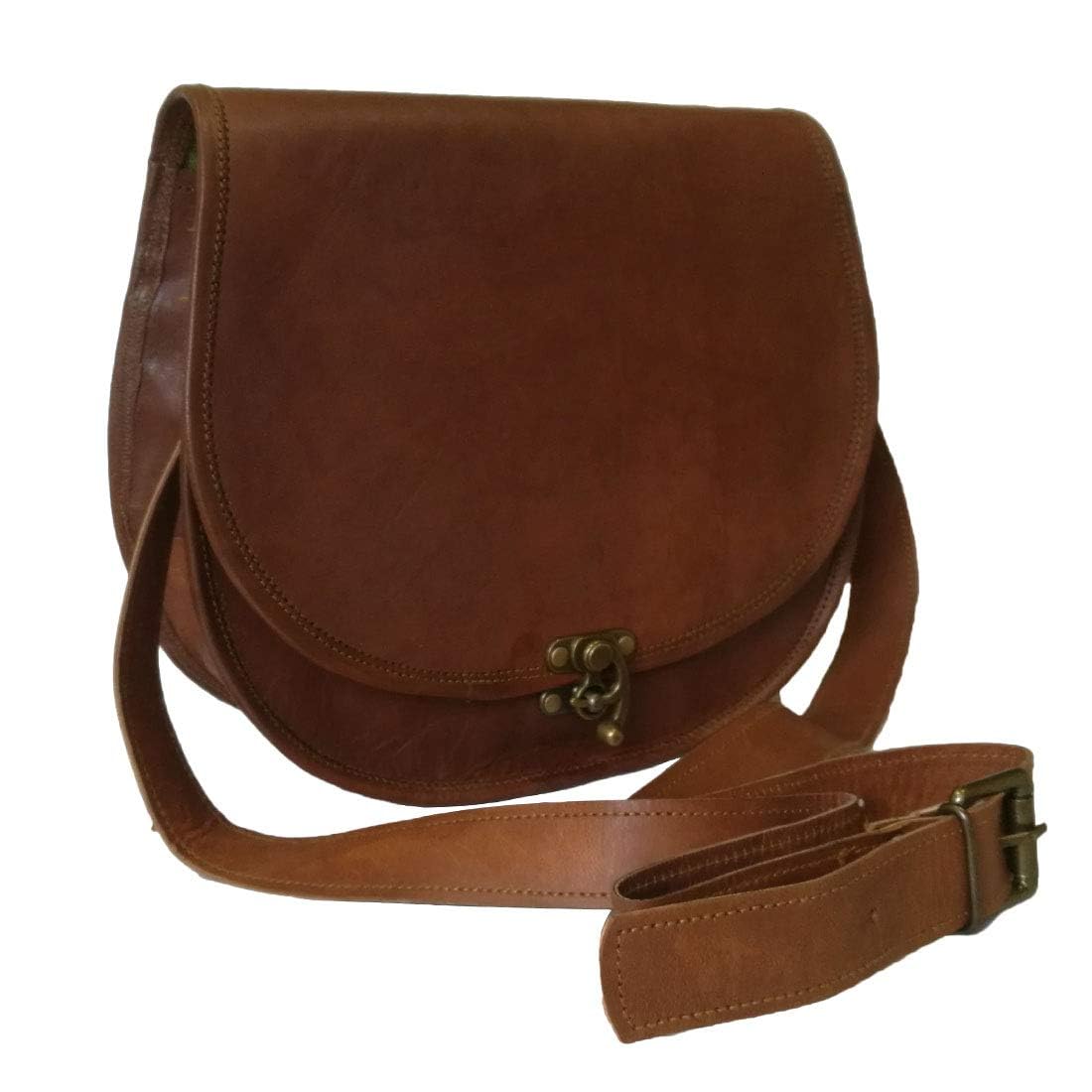 Unique C-Lock Handcrafted Leather Bag | 100% Genuine Leather