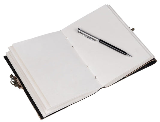 Handmade Leather Diary Embossed with star