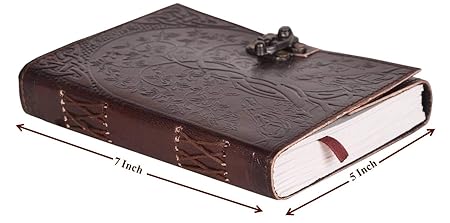 Handmade Leather Diary Embossed with star