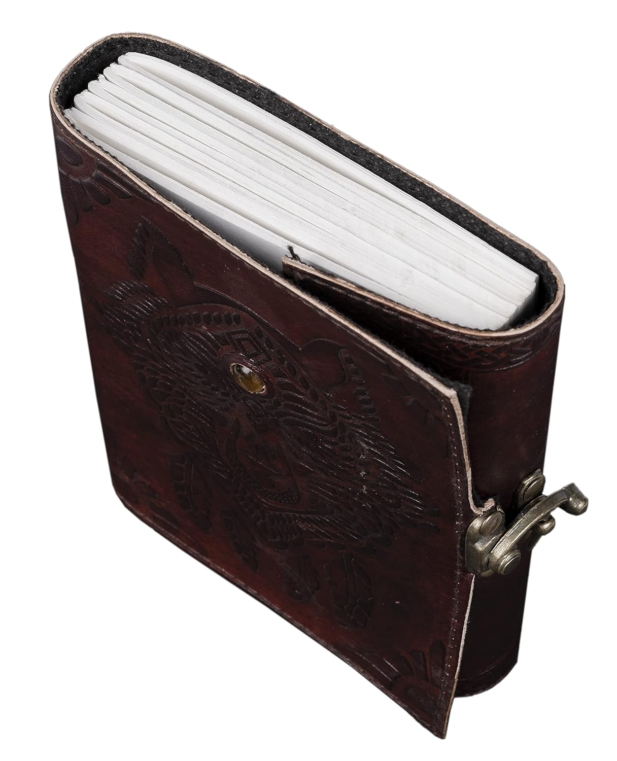 Handmade Leather Diary Embossed with star