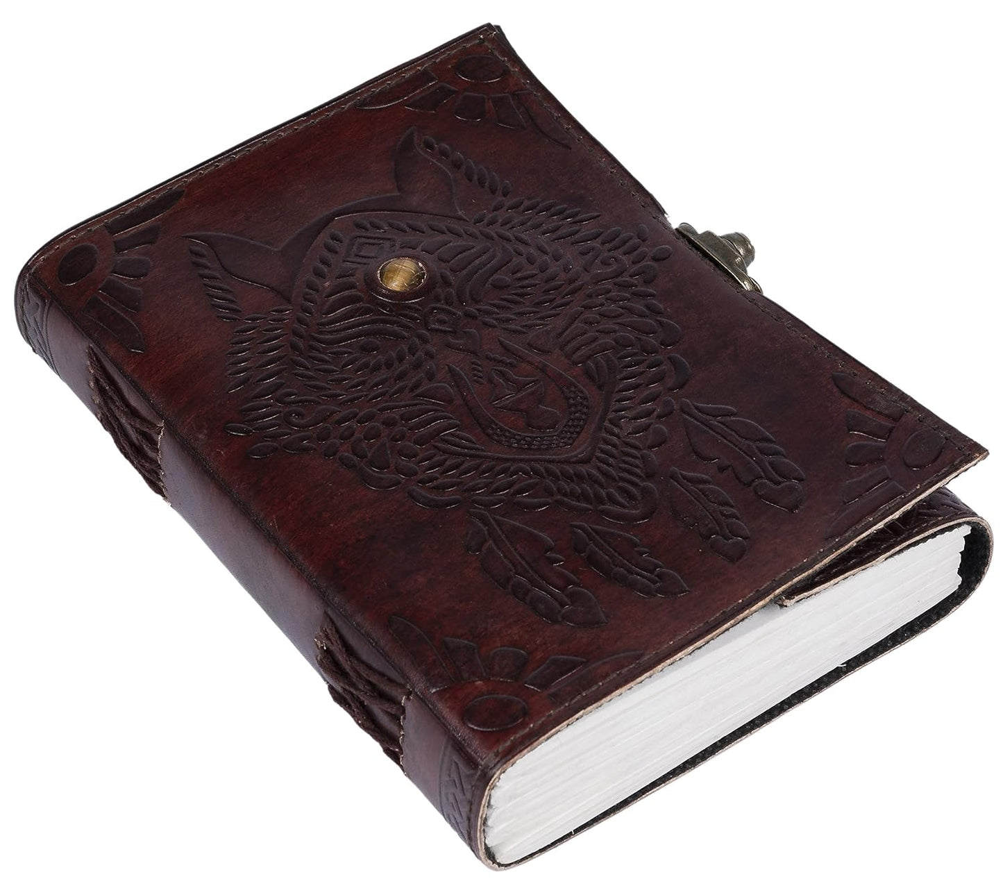 Handmade Leather Diary Embossed with star