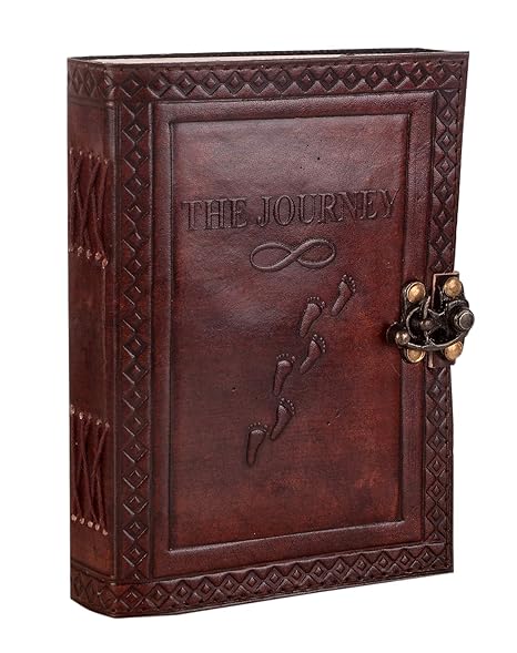 Handmade Leather Diary Embossed with star