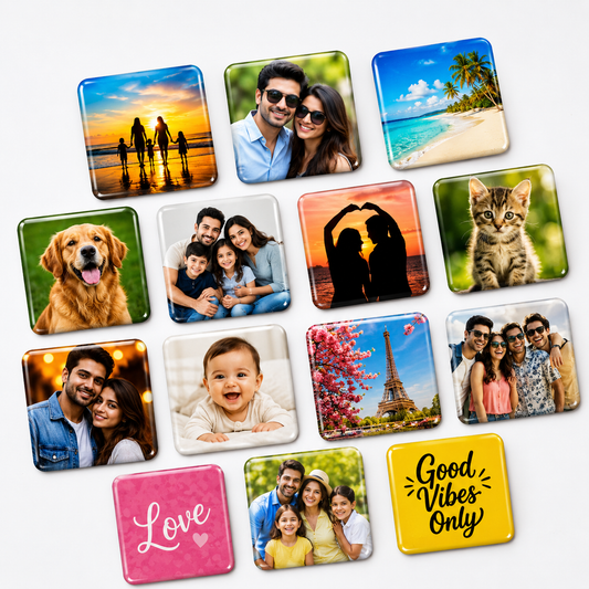 Custom Fridge Magnets | 2x2 Square Photo Magnets | Baggbay Gifts