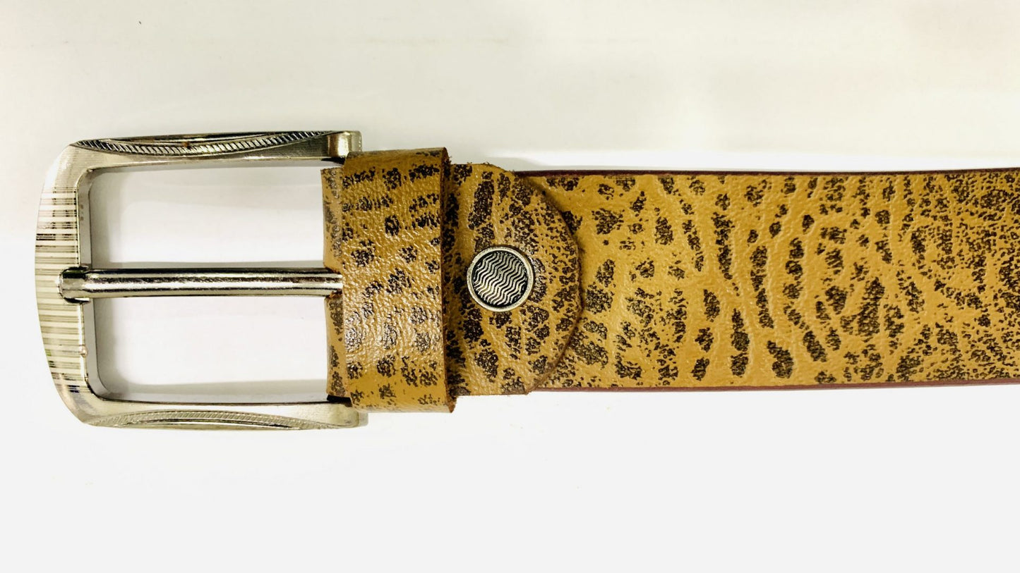 Buffalo Leather Belts for Men with Real Solid Leather and Buckle