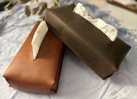 Leather Tissue Box