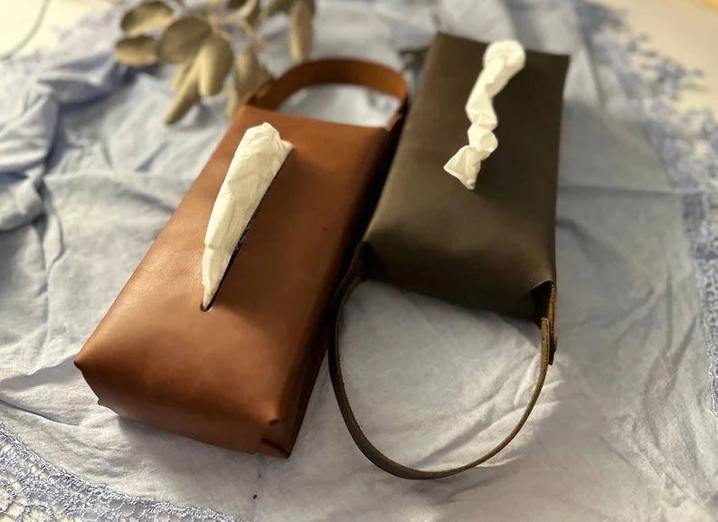 Leather Tissue Box