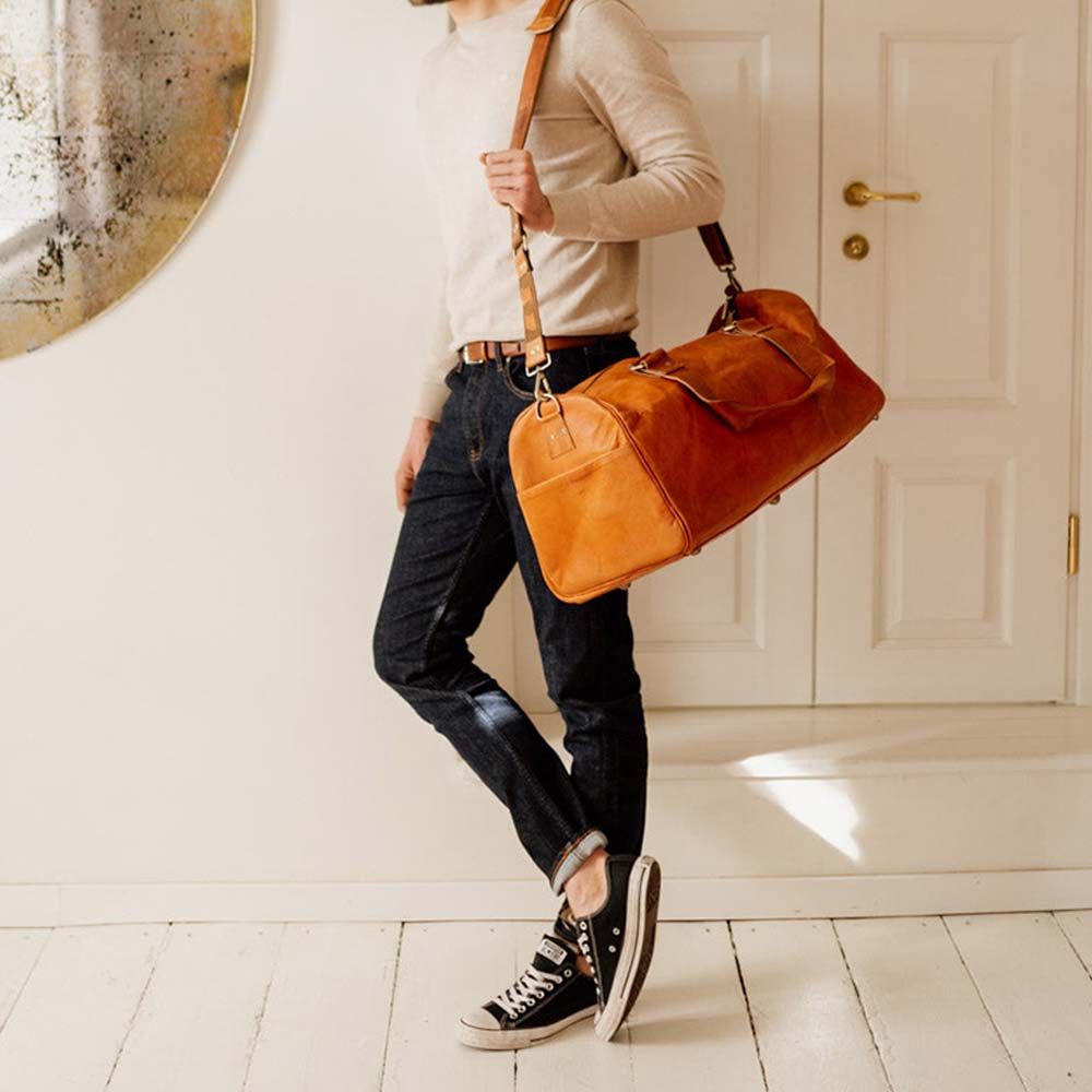 Baggbay leather duffle bag