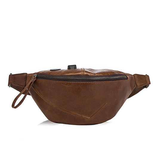 Vintage Brown Leather Unisex Fanny Packs Hip Pack Waist Bag