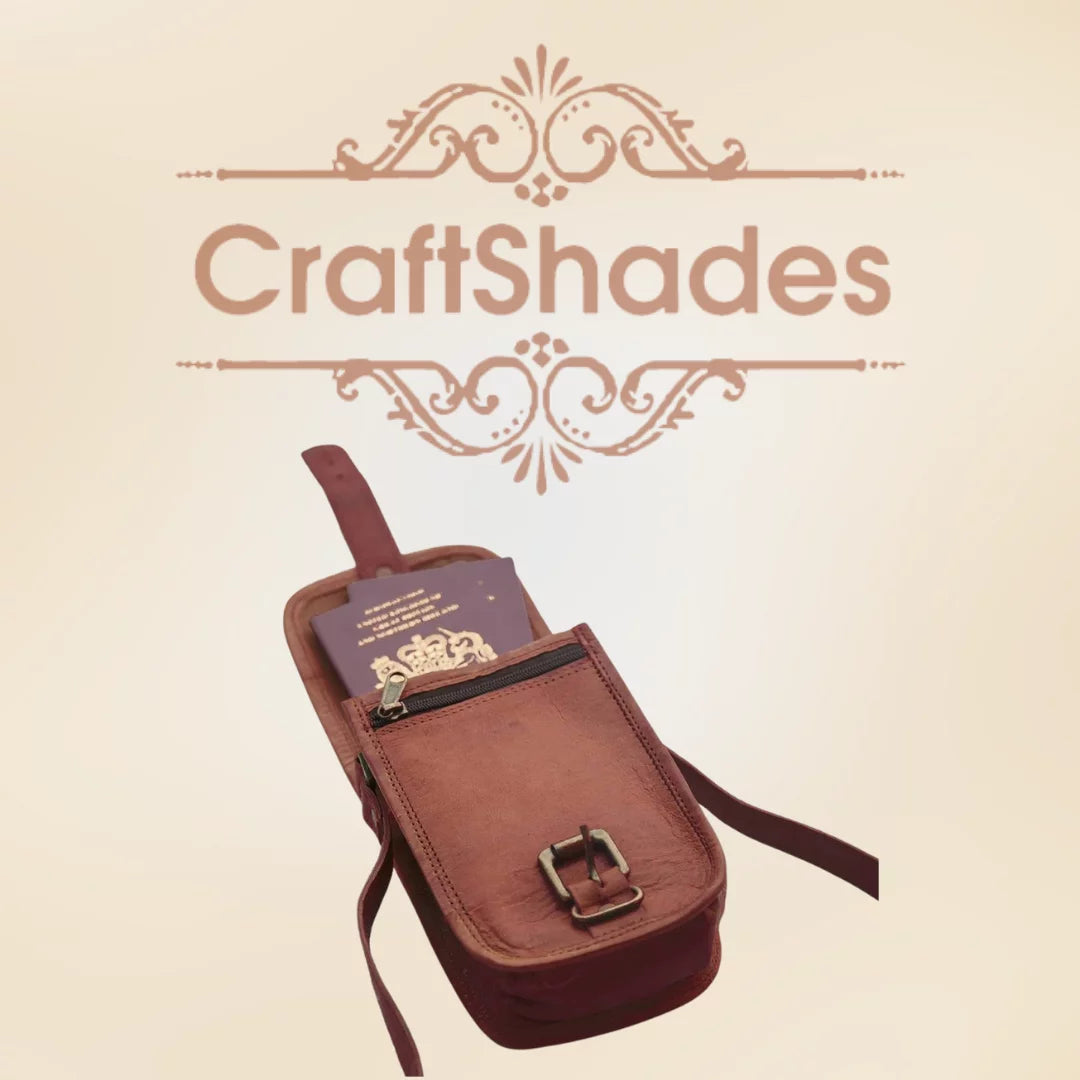 5*7 Inch Handcrafted Mobile Sling Bag | 100% Genuine Goat Leather