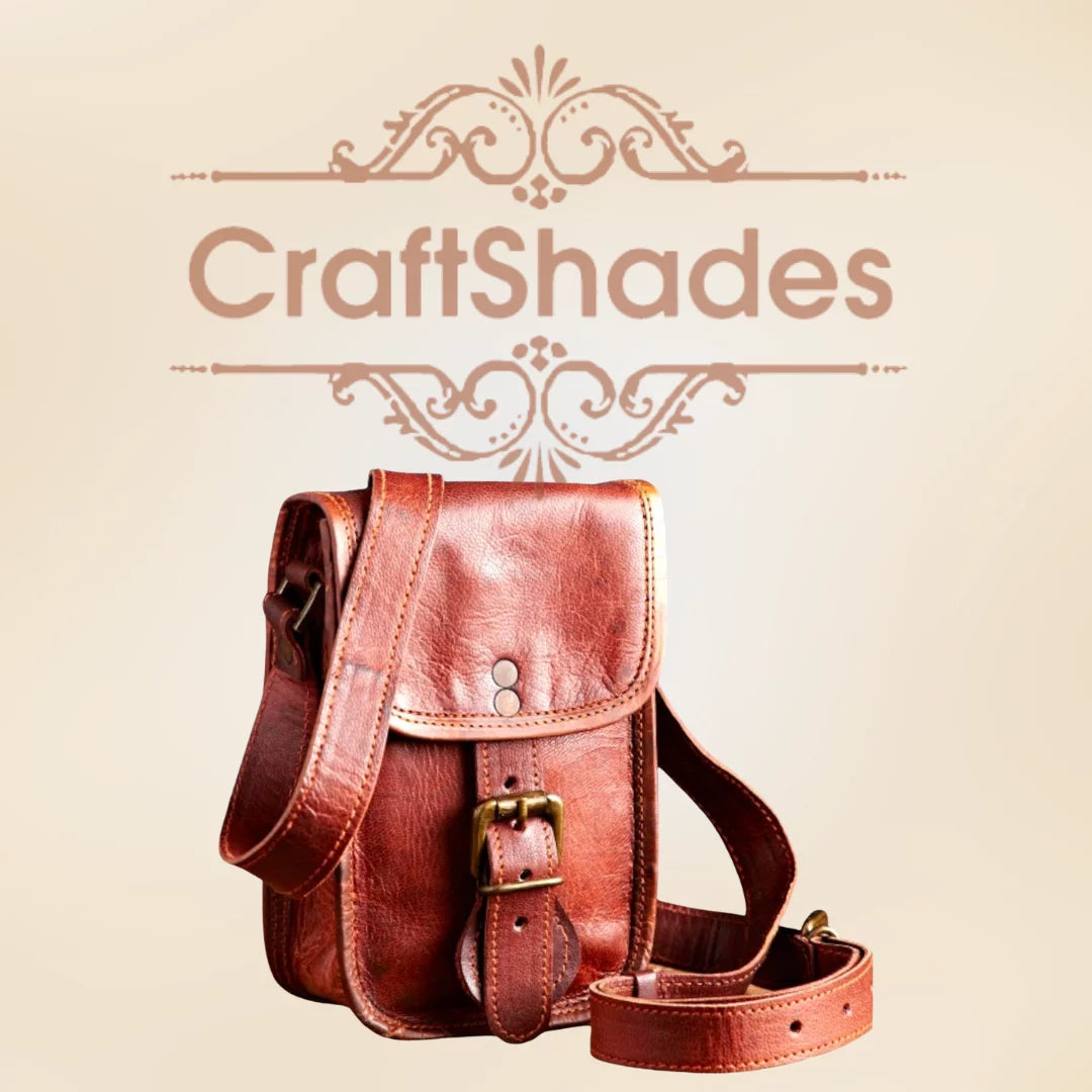 5*7 Inch Handcrafted Mobile Sling Bag | 100% Genuine Goat Leather