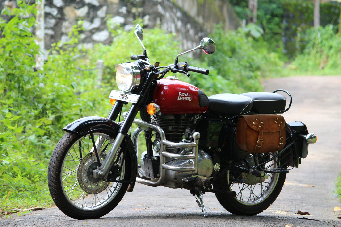 Handcrafted Leather Motorcycle Bag