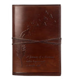 CraftShades – Refillable Leather Diary – Feather with Birds