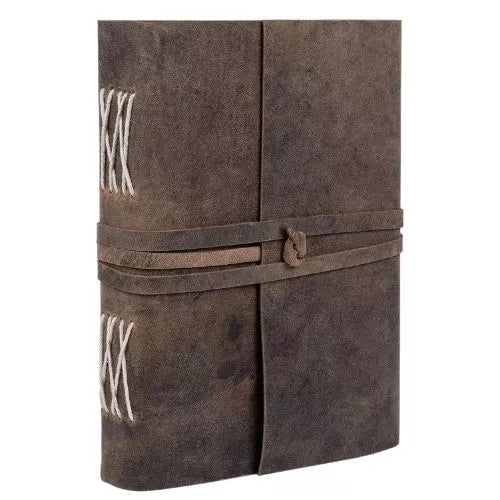 Leather Diary Antique Handmade Journal with Plain Paper for Men and Women