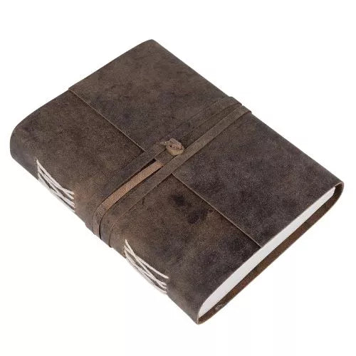 Leather Diary Antique Handmade Journal with Plain Paper for Men and Women