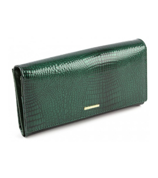 Green Leather Clutch