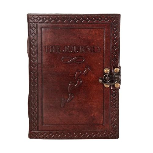 Handmade Leather Diary Embossed with star