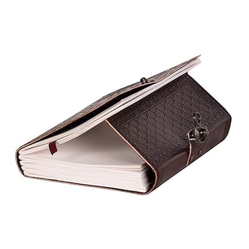 Handmade Leather Diary Embossed with star