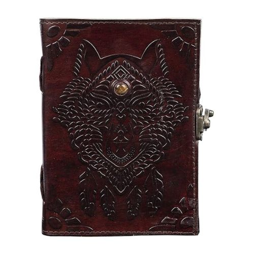 Handmade Leather Diary Embossed with star