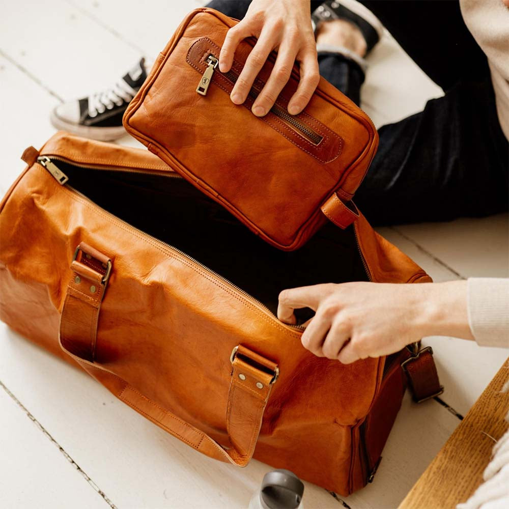 Baggbay leather duffle bag