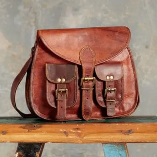 Handcrafted Unique Sling Leather Bag for Women | 100% Genuine Leather