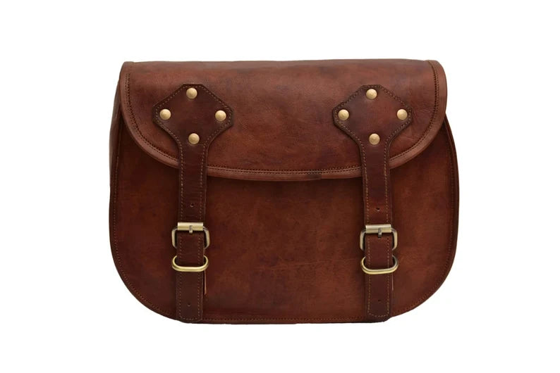 Handcrafted Leather Motorcycle Bag