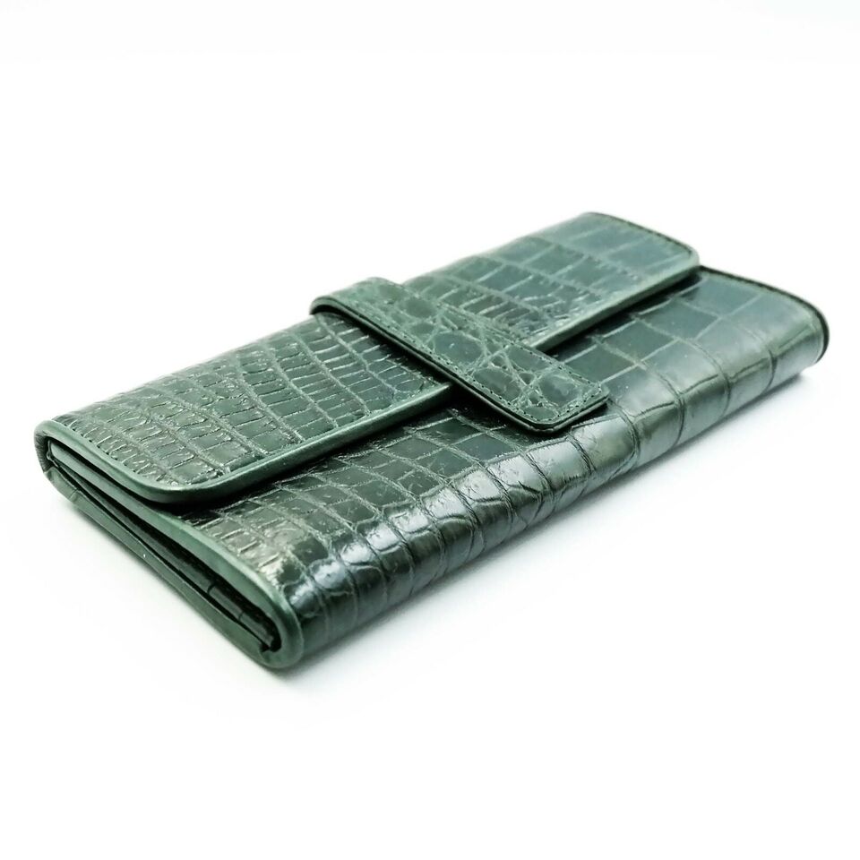 Green Leather Clutch