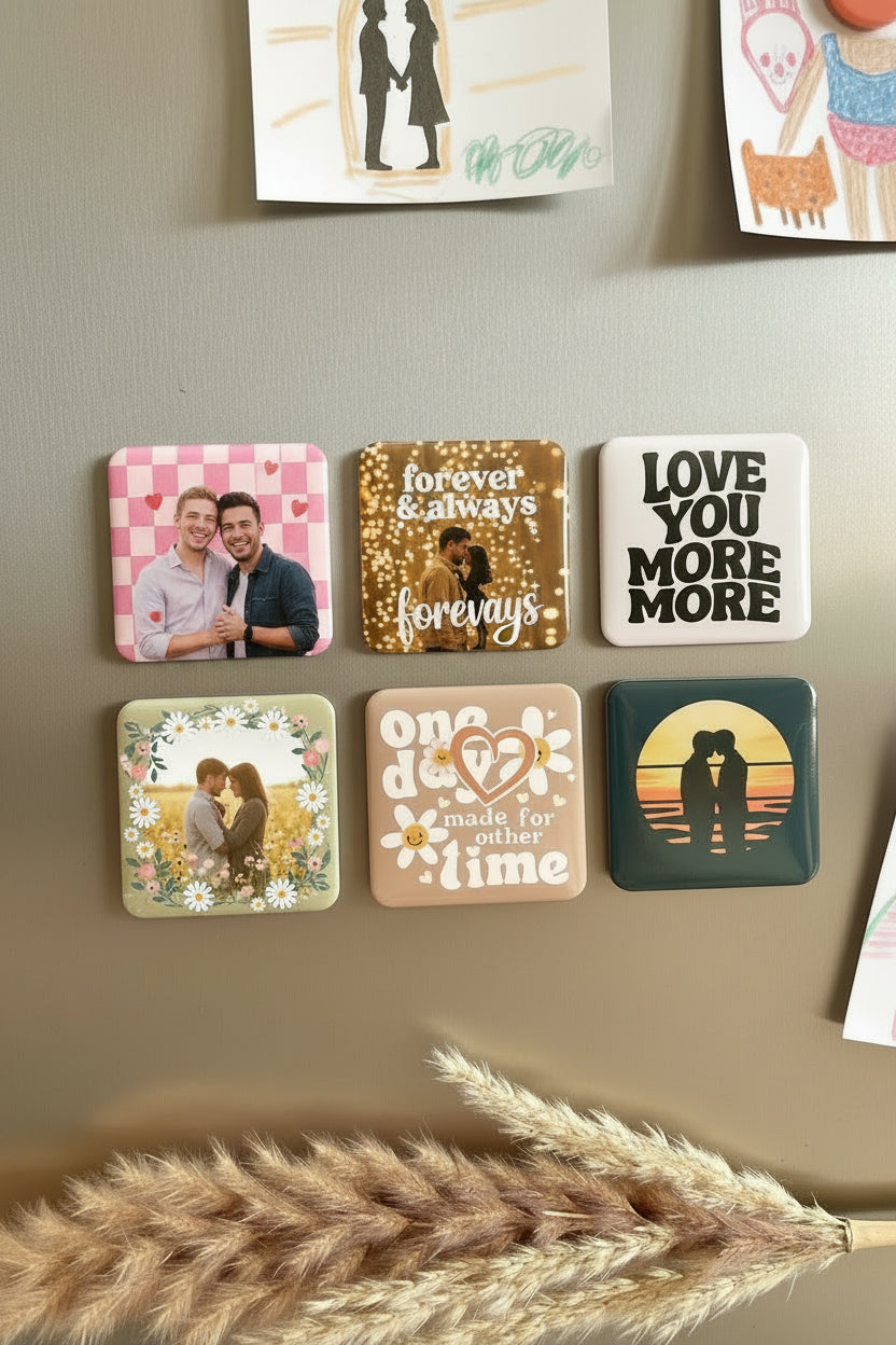 Custom Fridge Magnets | 2x2 Square Photo Magnets | Baggbay Gifts