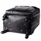 Leather Laguage Trolly Bag (Black)