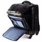 Leather Laguage Trolly Bag (Black)