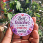 Fridge Magnet Round 58 mm Cream