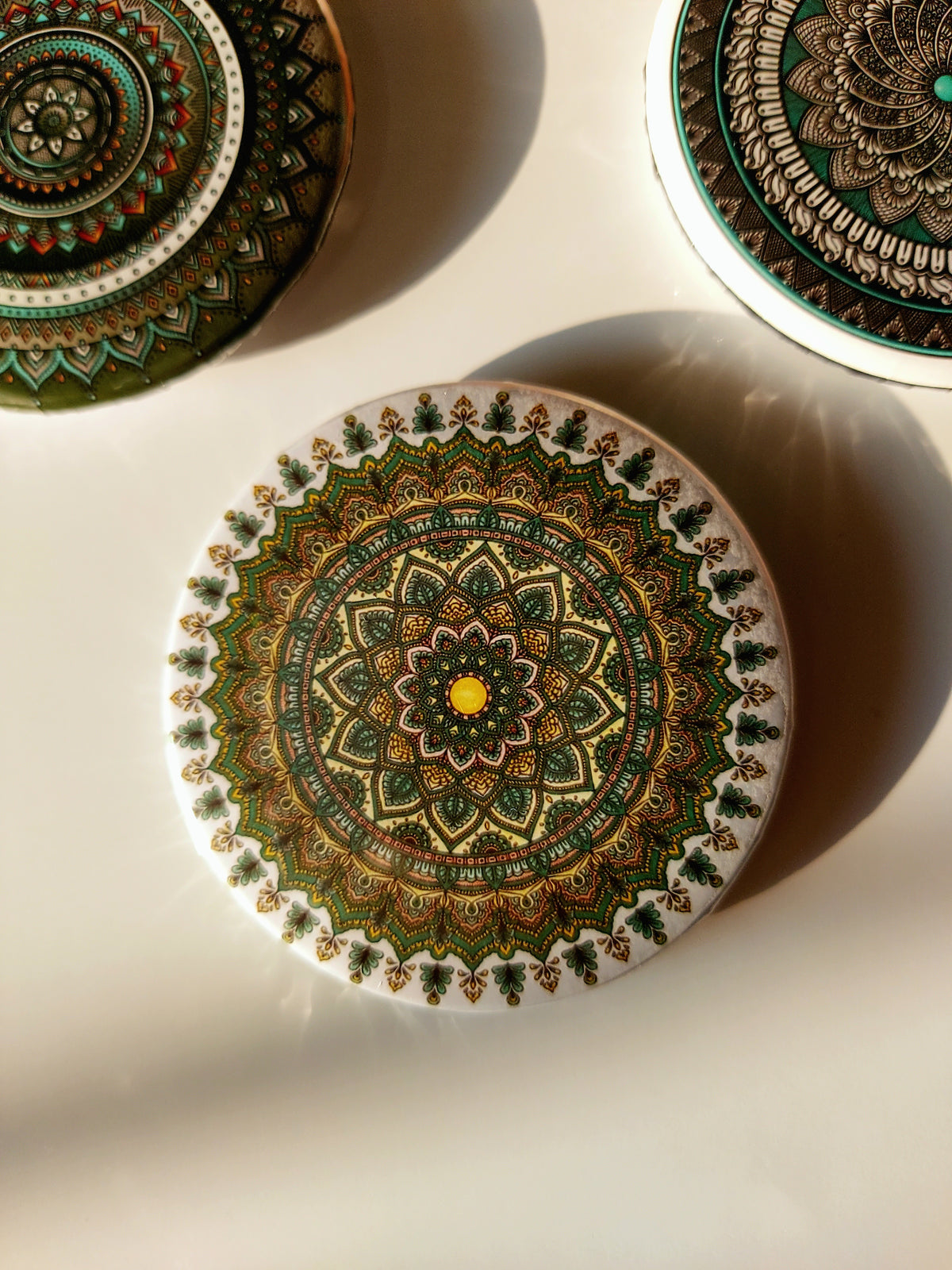 Rangoli Mandla Art Pin Badges 58 mm | BAGGBAY
