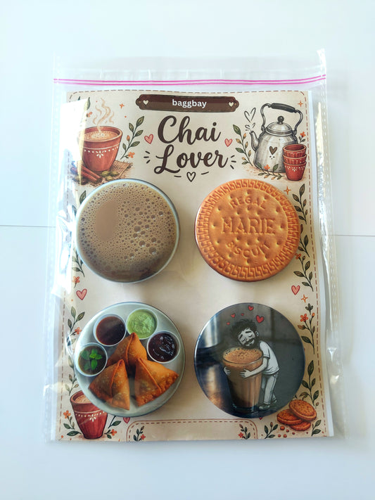 Tea Lover Pin Badges 58 mm | BAGGBAY