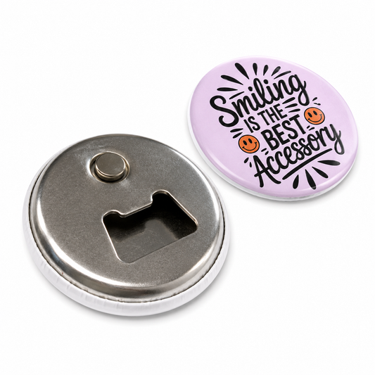 Bottle Opener and Fridge Magnet Customize Round  | Personalized Photo & Logo | Unique Party Gift | 58mm