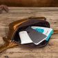Vintage Brown Leather Unisex Fanny Packs Hip Pack Waist Bag