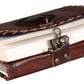 CraftShades – Leather Diary with Antique Green Stone