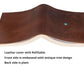 CraftShades – Refillable Leather Diary – Feather with Birds, Leaf of Tree Embossed