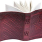 Handmade Leather Diary Embossed with star, journey & double wolf Diary