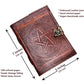 Handmade Leather Diary Embossed with star, journey & double wolf Diary