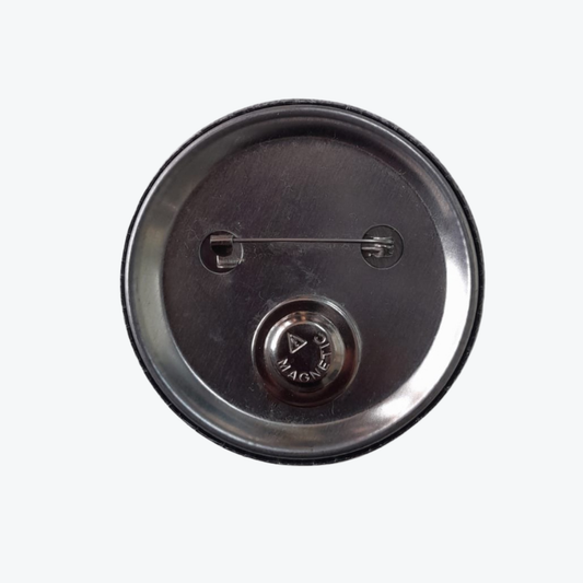 58 mm Round Metal Pin Badge with Magnetic Badge