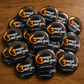Fridge Magnet Round 58 mm Black