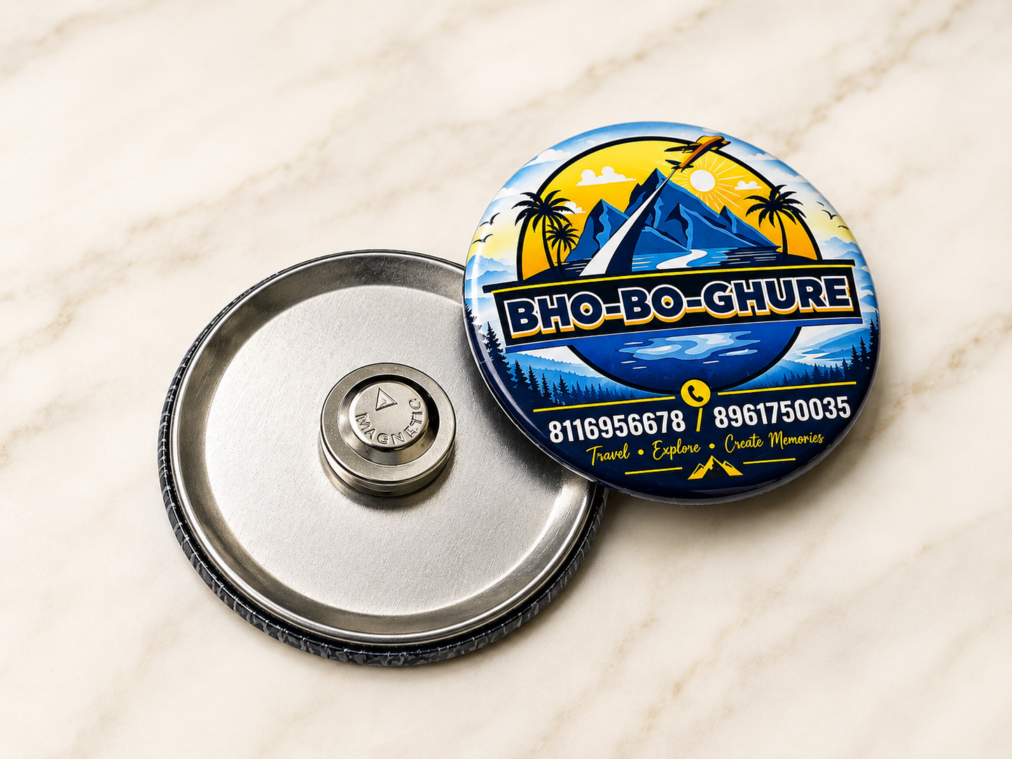 Magnet Badge Round 58 mm Round Magnet