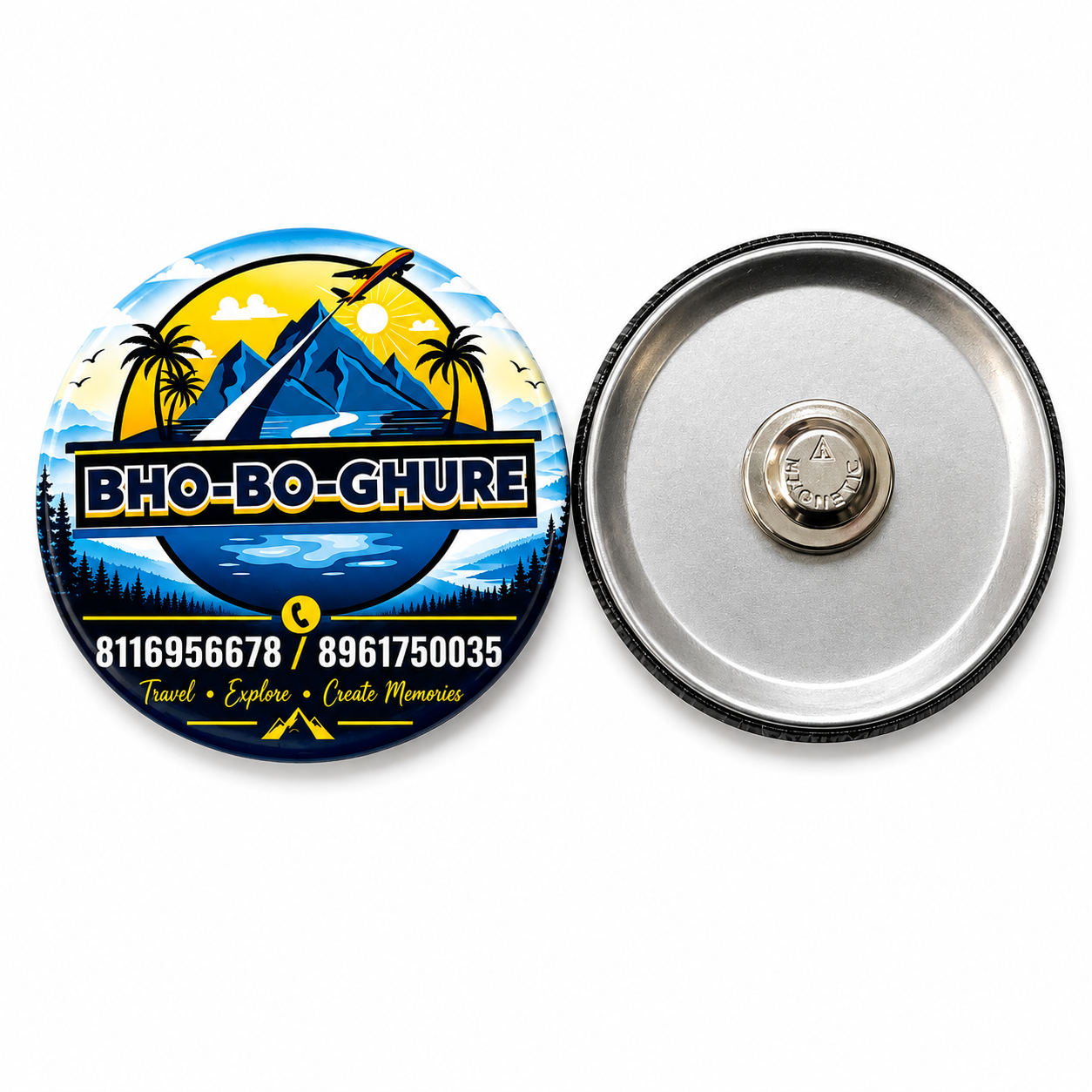 Magnet Badge Round 58 mm Round Magnet