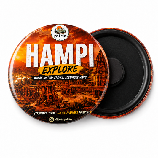 Fridge Magnet Round 58 mm Black