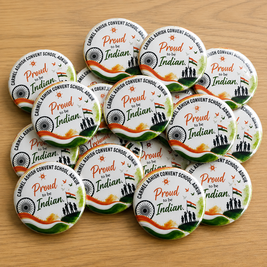 58 mm Round Metal Pin Badge with Magnetic Badge